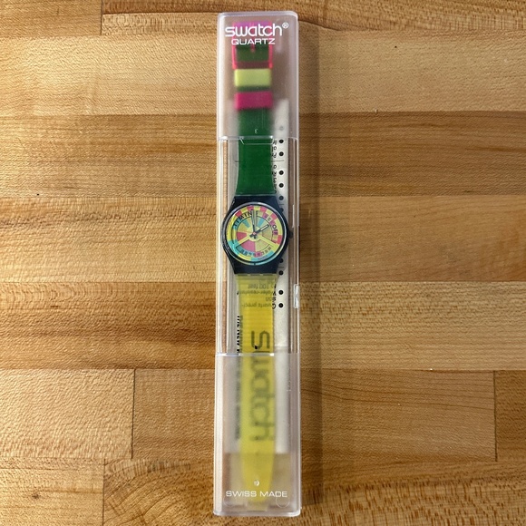 VTG Swatch Gent GN721 New in Box, NEVER WORN or USED, UNISEX 1990 - Picture 1 of 9